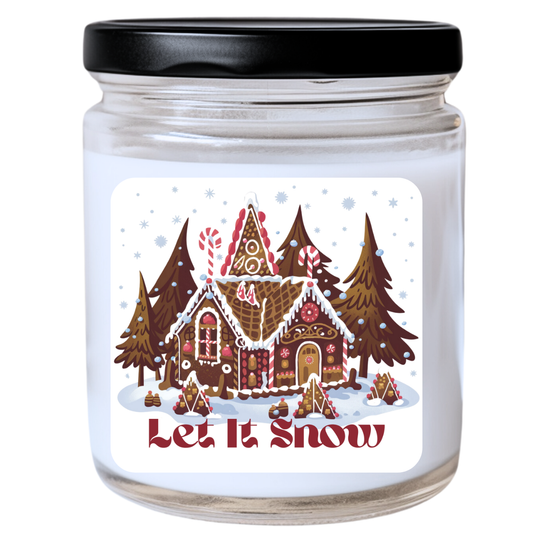 Let it Snow Candle - Sweet & Sassy Winter Magic, Handpoured Soy Wax, Phthalate-Free, Many Scents Available