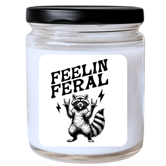 Feelin' Feral Candle - Wild & Unapologetic, Handpoured Soy Wax, Phthalate-Free, Many Scents Available