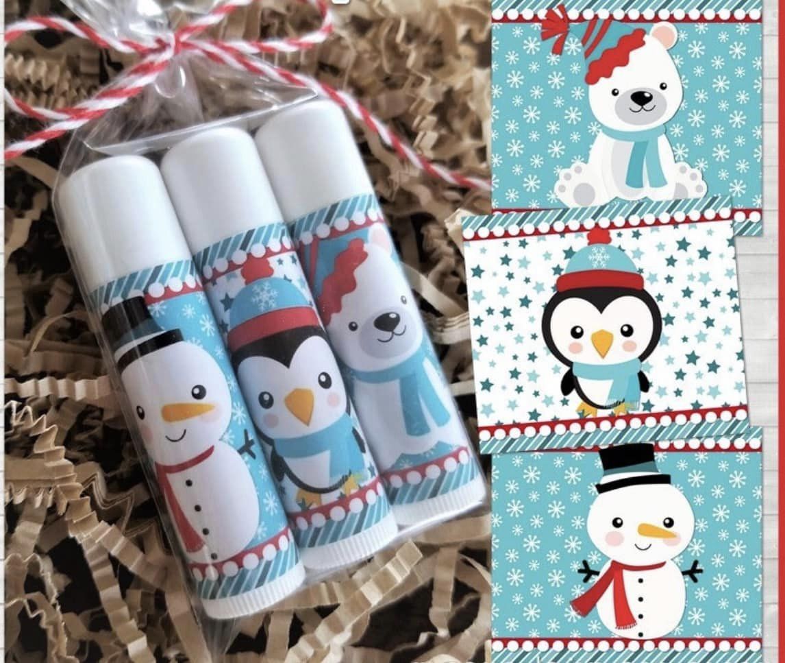 Christmas/Winter Individually Packaged Lip Balms (Full Size) Filler !MOQ 20!