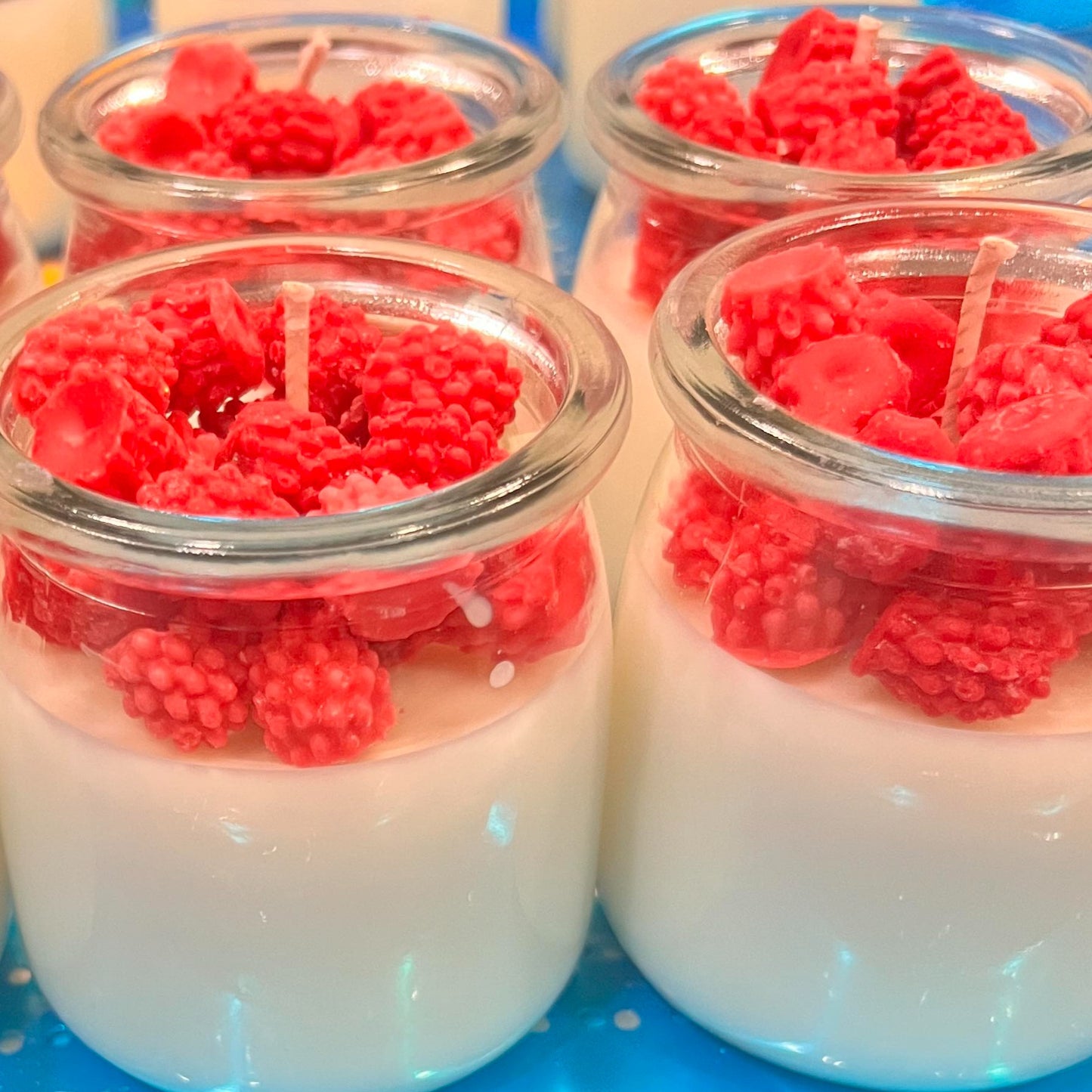 Sugared Raspberry - Soy Fruity Parfait Candle - 8oz