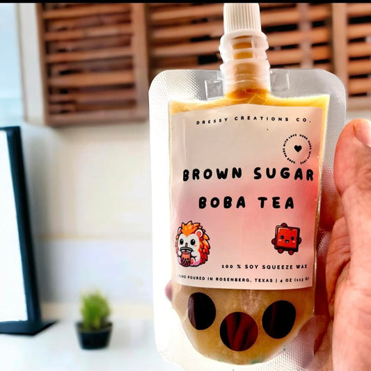 Brown Sugar Boba Tea - 4oz Squeeze Wax Melt - Asian Fusion Collection