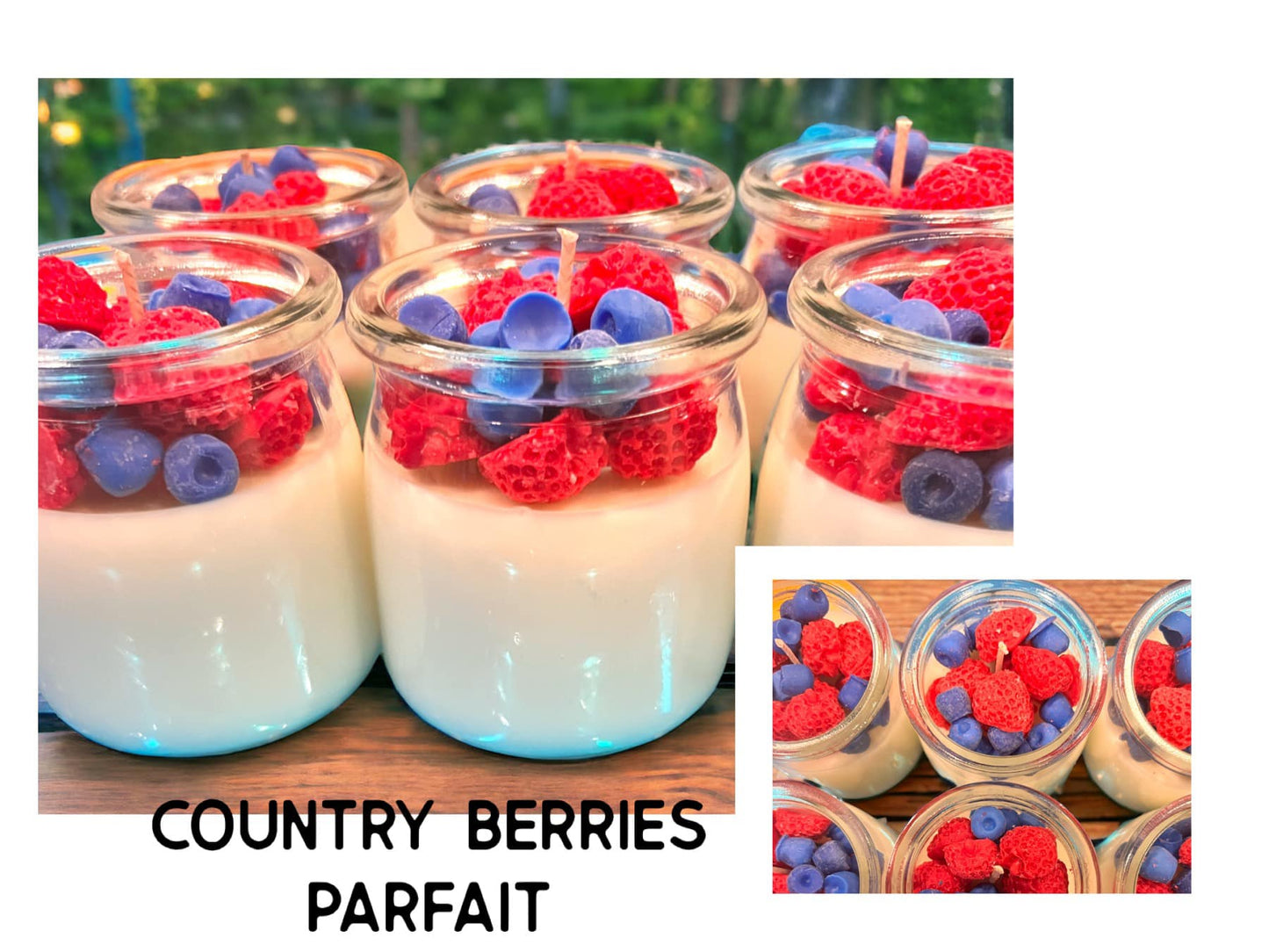 Country Berries - Soy Fruity Parfait Candle - 8oz