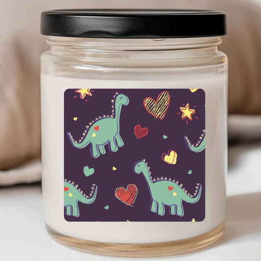 Fletcher Lane™ - Darling Dinosaur (Purple) Valentines Jar Candle