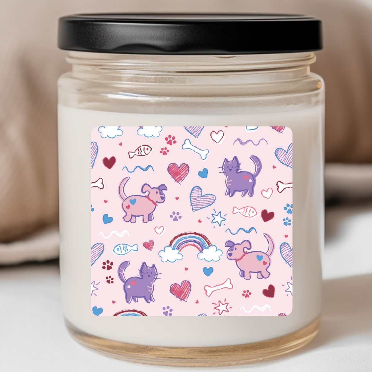 Fletcher Lane™ - Fur-ever Yours (Pink) Valentines Jar Candle