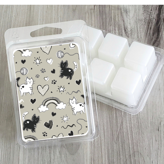 Fletcher Lane™ - Purrfect Love (Black & White) Valentines Wax Clamshell