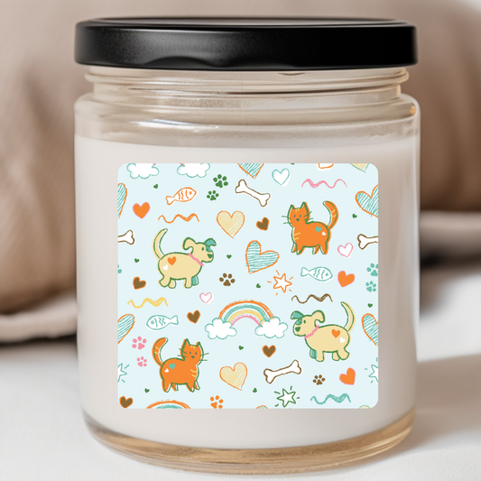 Fletcher Lane™ - Paws & Kisses (Mint) Valentines Jar Candle