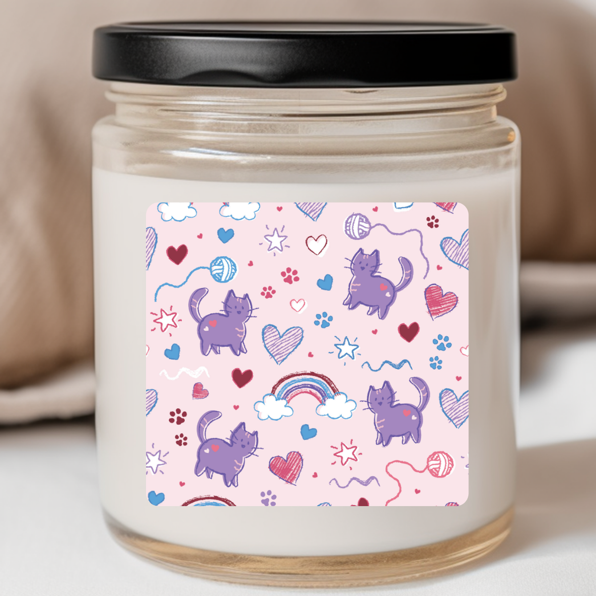 Fletcher Lane™ - Purrfect Love (Pink) Valentines Jar Candle