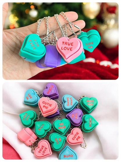 Valentines Fillers - Heart Fidget Keychains (Made in Texas) MOQ 12