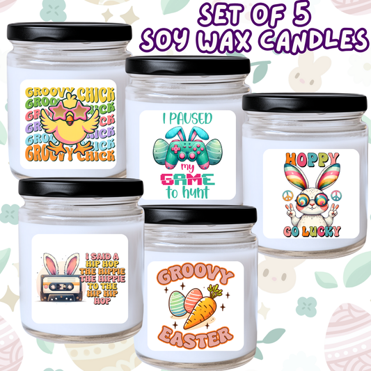 Easter / Spring - 5 Piece Jar Candle Set #56