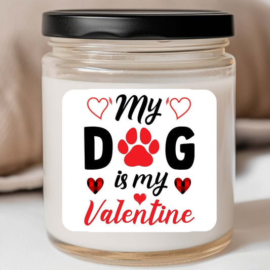 Animals - Dog Is My Valentine Valentines Jar Candle