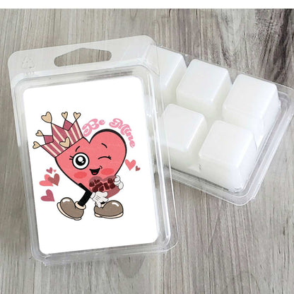 Be Mine Heart Crown Valentines Wax Clamshell