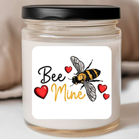 Bee Mine Hearts Valentines Jar Candle