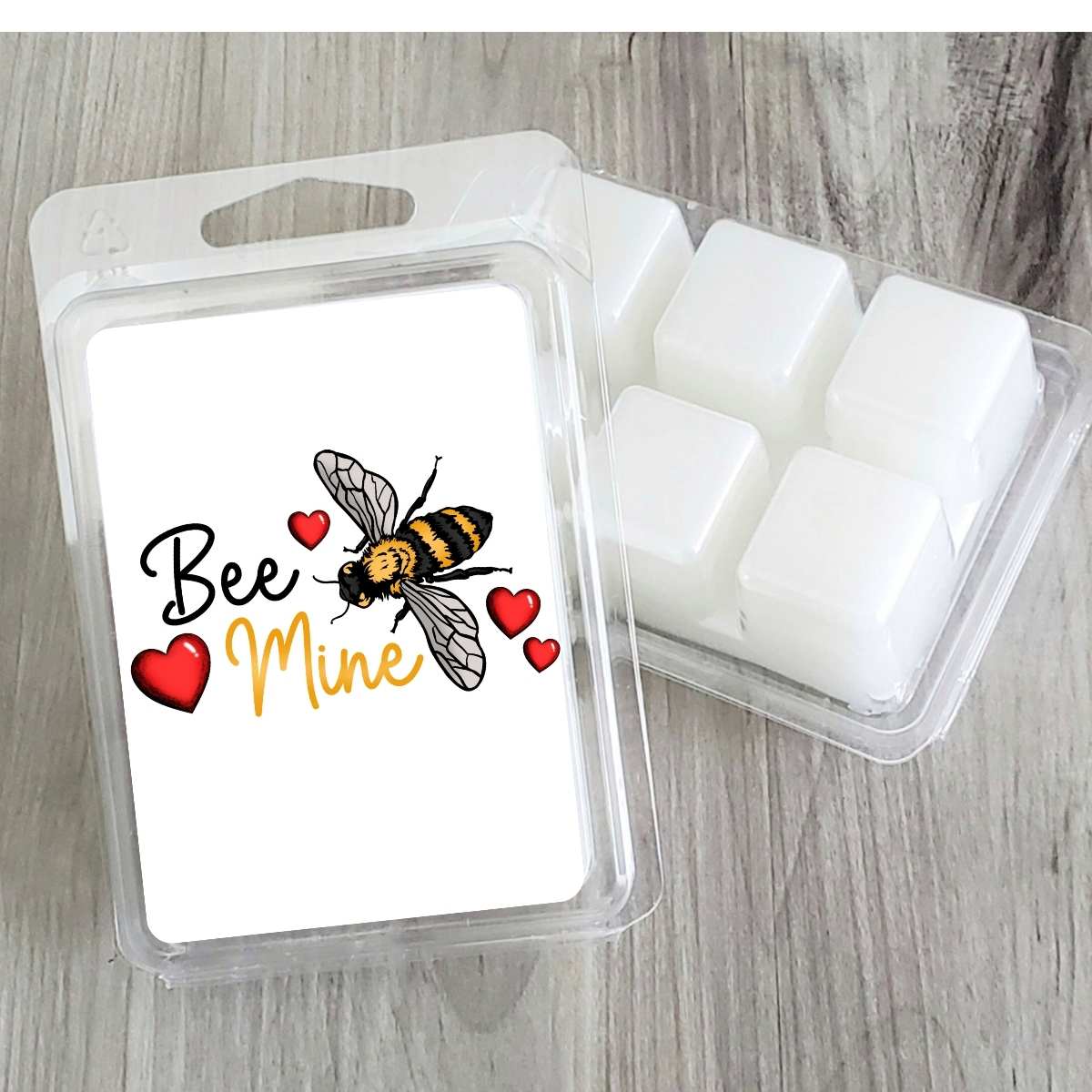 Bee Mine Hearts Valentines Wax Clamshell