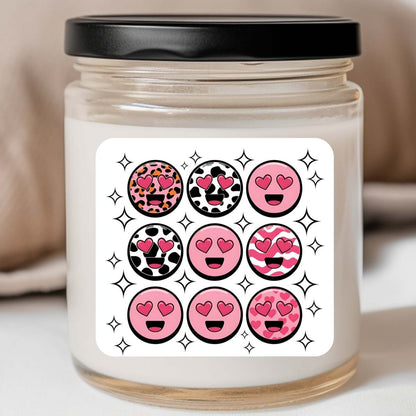 Western Hearts Disco Valentines Jar Candle