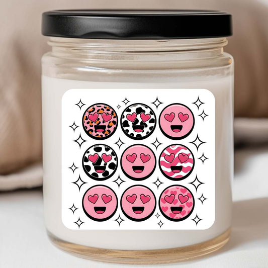 Western Hearts Disco Valentines Jar Candle