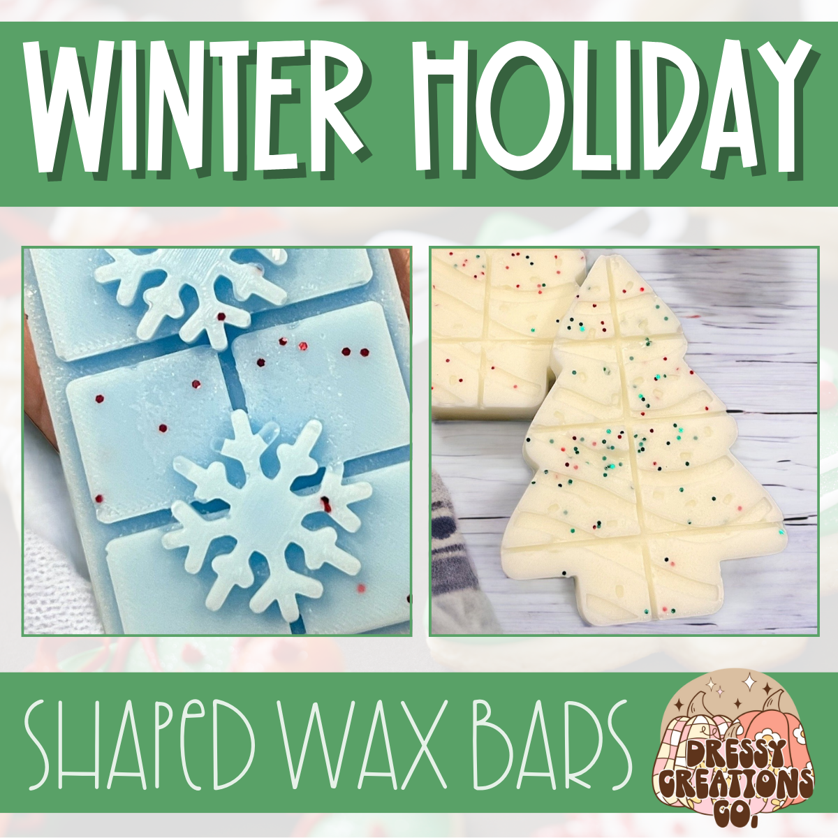 Snap Bar Wax Melts -2oz - Winter Holiday !MOQ 12!