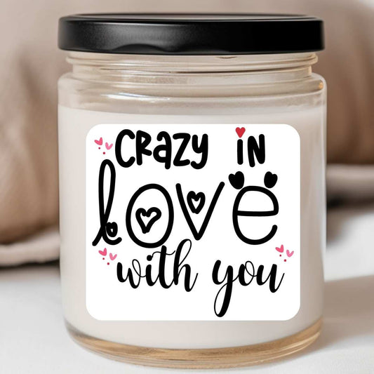 Crazy In Love With You Valentines Jar Candle