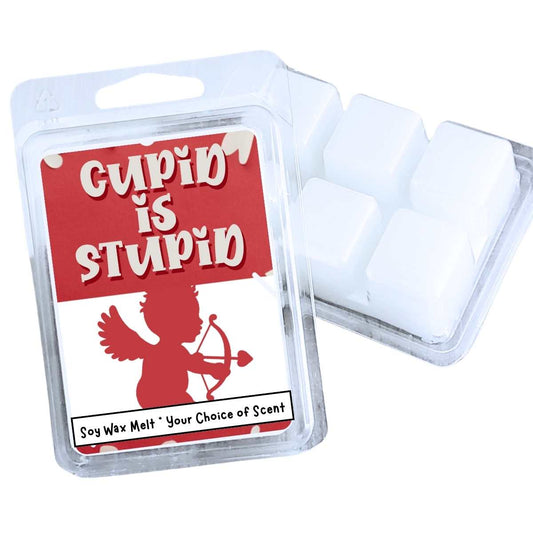 Cupid Is Stupid Valentines Wax Clamshell