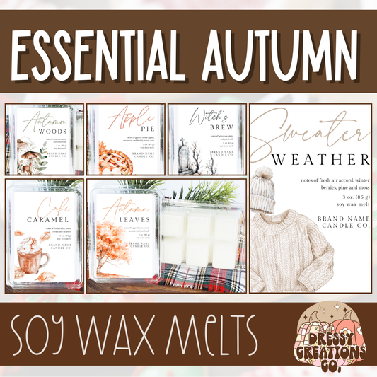 Essential Autumn Clamshell Wax Melts !MOQ 12!