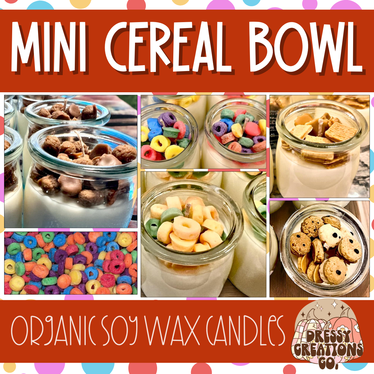 Cereal Soy Candles - 8oz !MOQ 6!