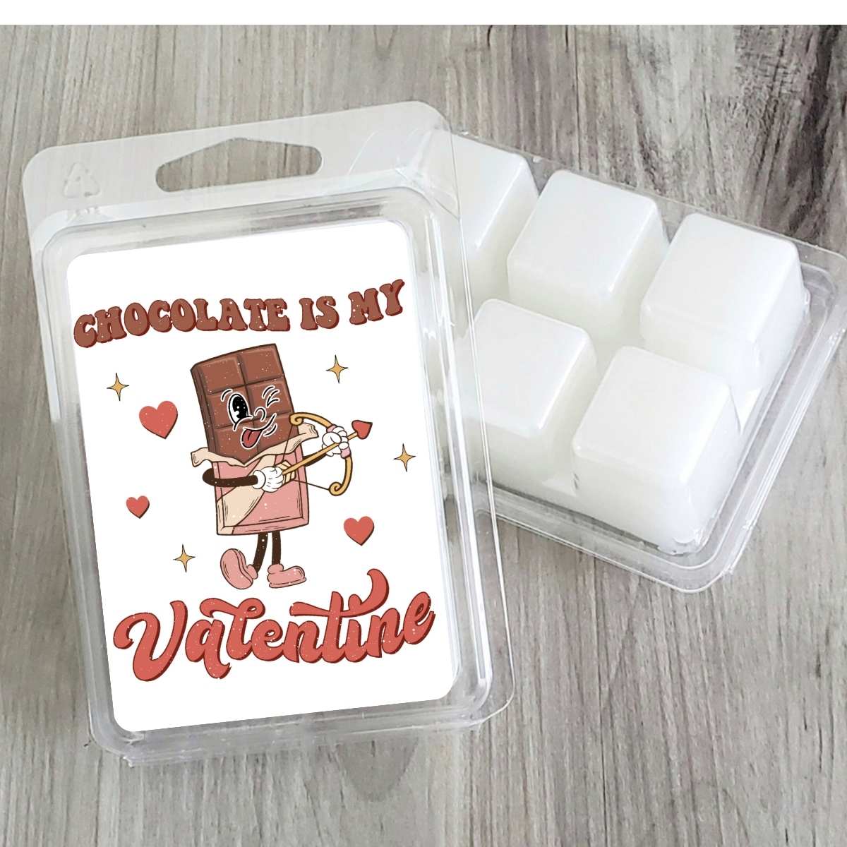 Food - Chocolate Is My Valentine Valentines Wax Clamshell