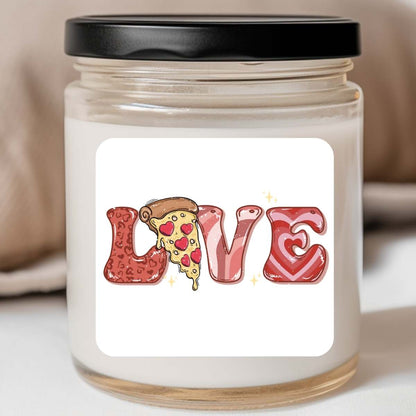 Food - Pizza Love Valentines Jar Candle