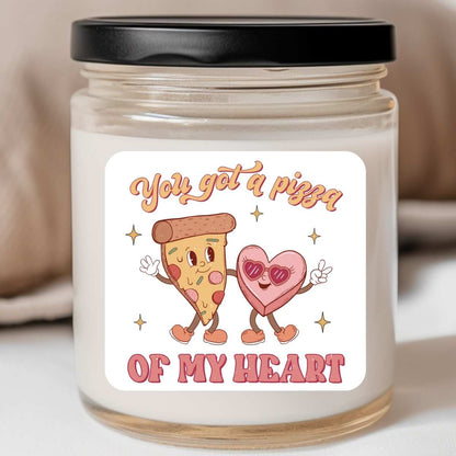 Food You Got a Pizza My Heart Valentines Jar Candle