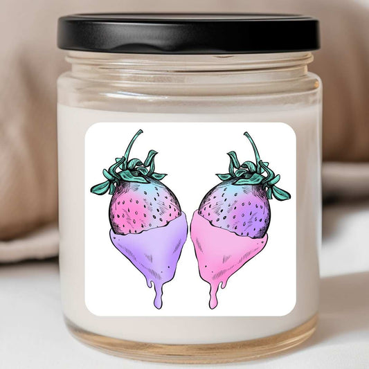 Goth - Dripping Strawberry Valentines Jar Candle