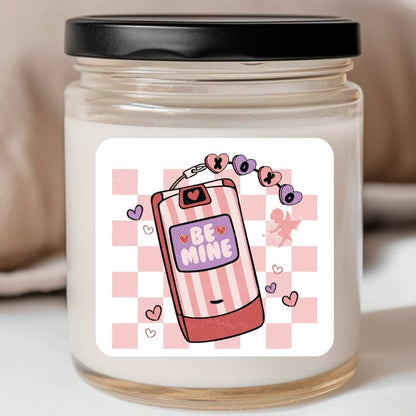 Groovy - Be Mine Flip Phone Valentines Jar Candle