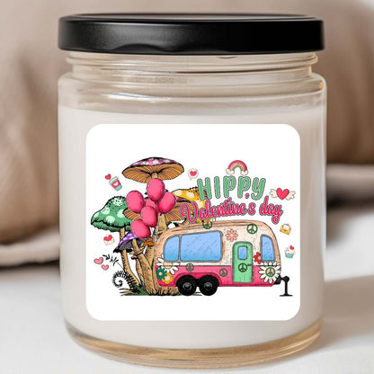 Groovy - Camper Hippy Valentines Jar Candle