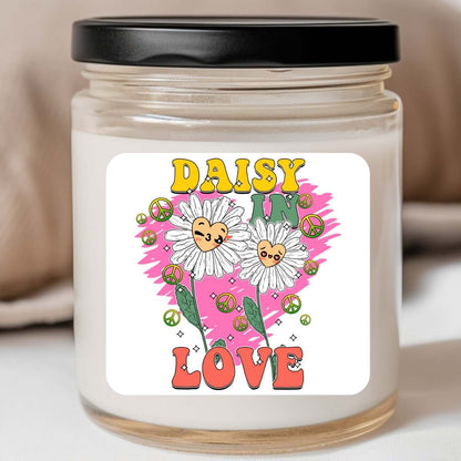 Groovy - Daisy In Love Valentines Jar Candle