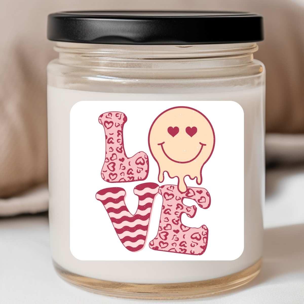 Groovy - Happy Drippy Love Valentines Jar Candle