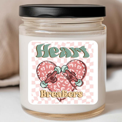 Groovy - Heart Breakers Retro Heart Valentines Jar Candle