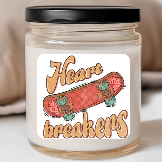 Groovy - Heart Breakers Skateboard Valentines Jar Candle