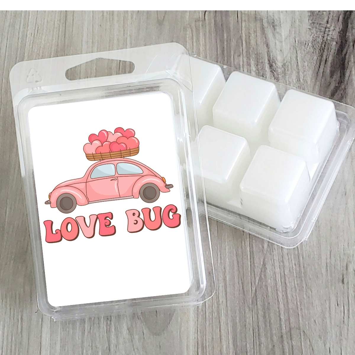 Groovy - Hearts Rack Love Bug Valentines Wax Clamshell