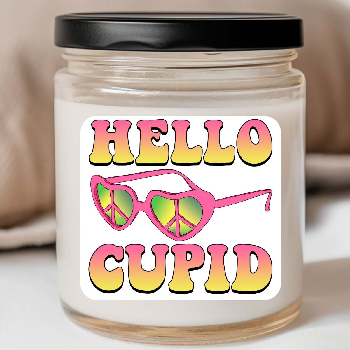 Groovy - Hello Cupid Sunglasses Valentines Jar Candle