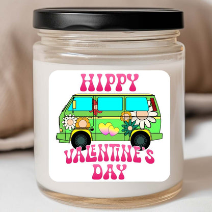 Groovy - Hippy Valentine's Day Bus Valentines Jar Candle