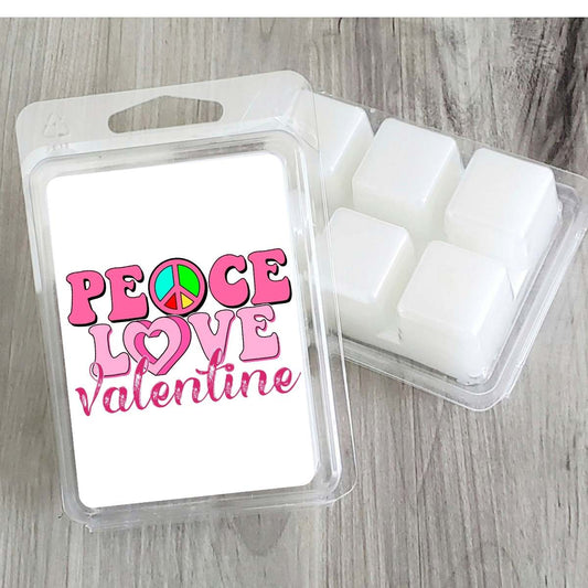 Groovy - Peace Love Valentine Valentines Wax Clamshell