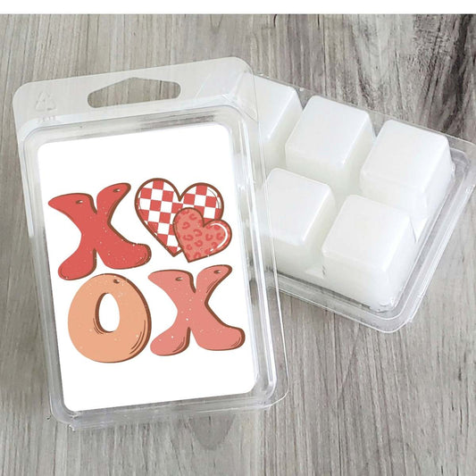 Groovy - XOXO (Leopard Checkerboard) Valentines Wax Clamshell