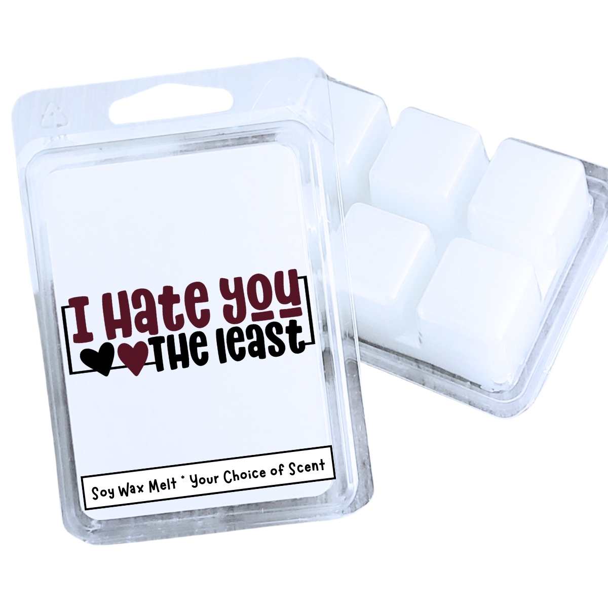 Hate You The Least Valentines Wax Clamshell