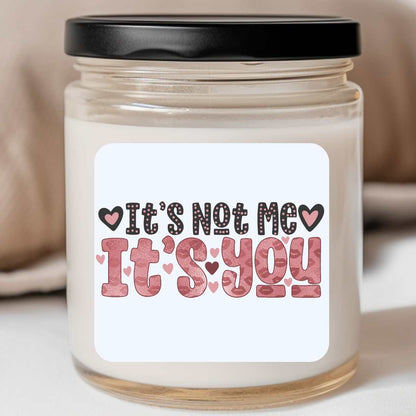 It's Not Me It's You Valentines Jar Candle