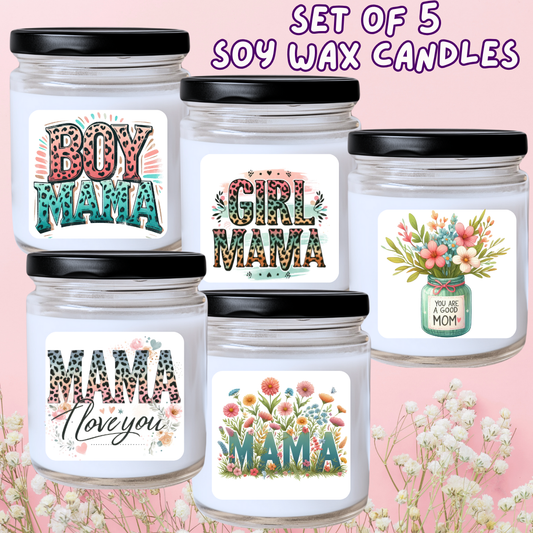 Mother's Day / Spring - 5 Piece Jar Candle Set #4