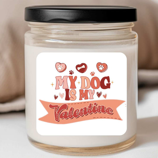 Pets - My Dog Is My Valentine Valentines Jar Candle