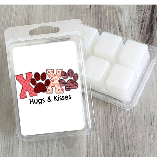 XOXO Hugs & Kisses Valentines Wax Clamshell