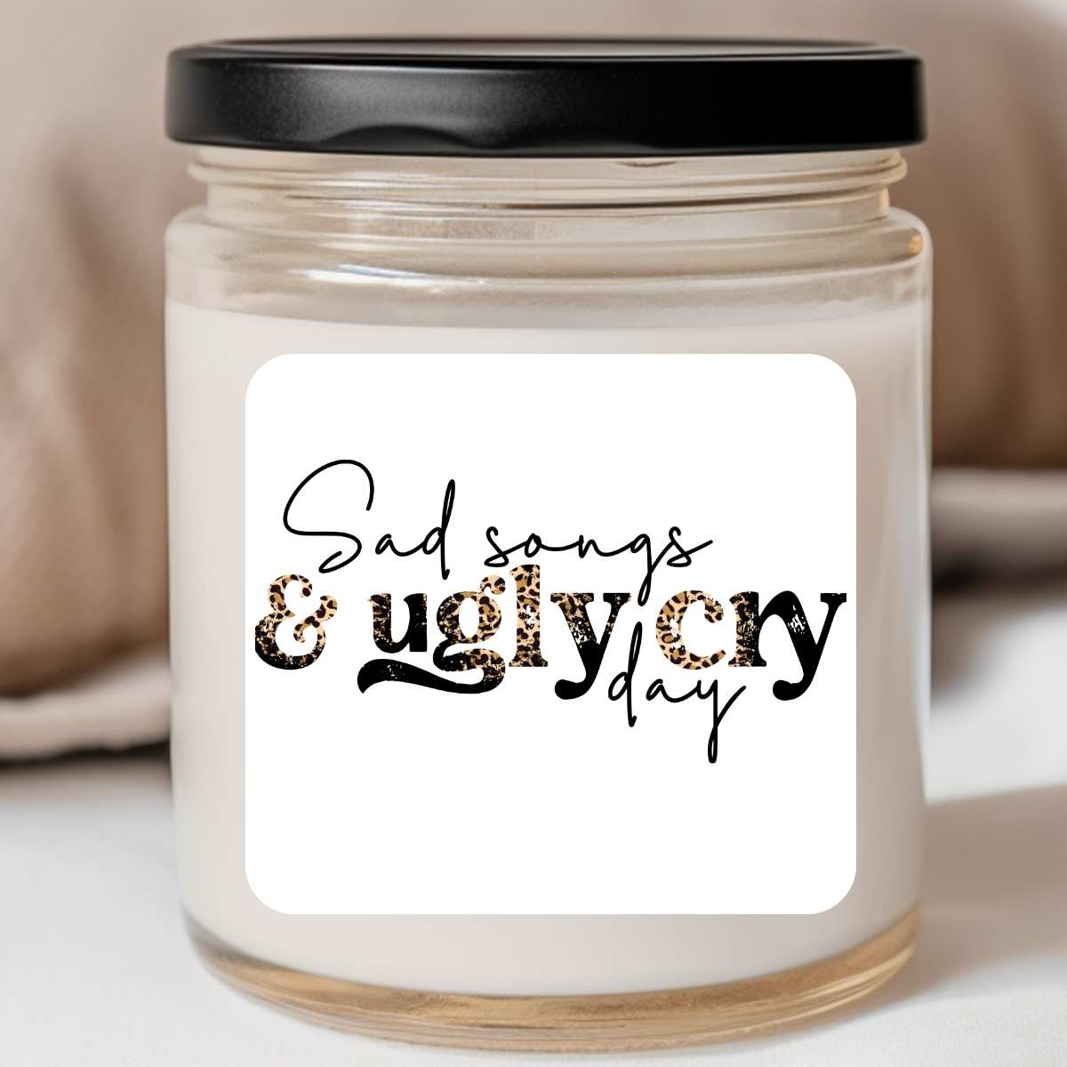 Sad Songs & Ugly Cry Day Valentines Jar Candle