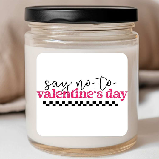 Say No To Valentine's Day Valentines Jar Candle