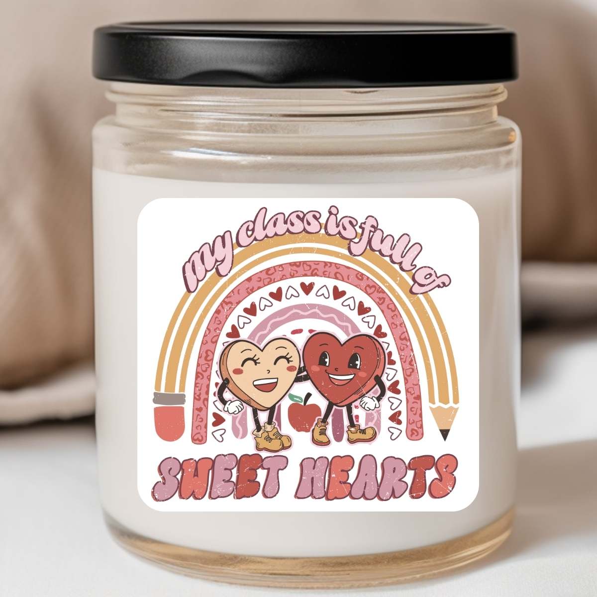 Teacher - Class Sweethearts Valentines Jar Candle