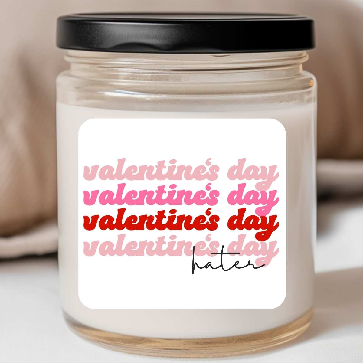 Valentine's Day hater Valentines Jar Candle