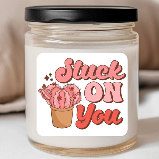 Western - Groovy Stuck On You Cactus Valentines Jar Candle