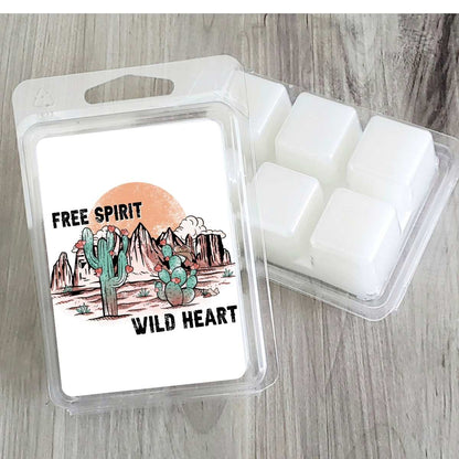 Western Free Spirit Wild Heart Cactus Valentines Wax Clamshell